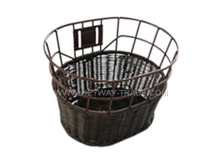 kw.22B41 rattan bicycle basket'