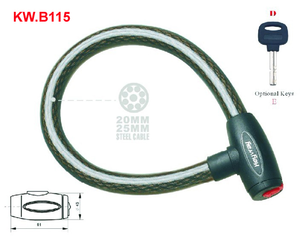 KW.B115 Heavy Duty Cable lock