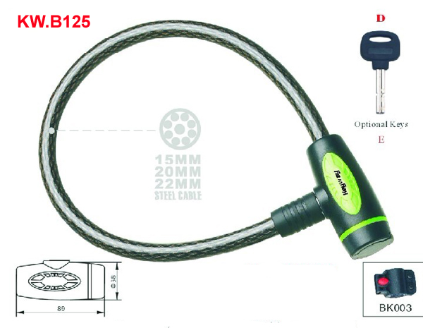 KW.B125 Heavy duty Cable lock
