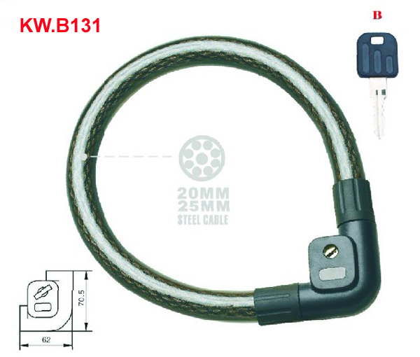 KW.B131 Heavy duty Cable lock'