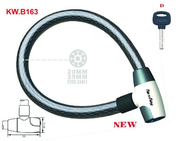 KW.B163 Heavy duty Cable lock'