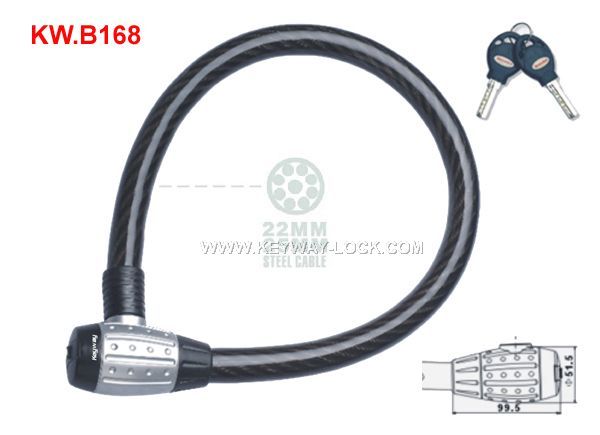 KW.B168 Heavy duty Cable lock'