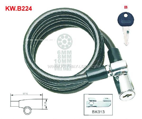 KW.B224 iron spiral lock