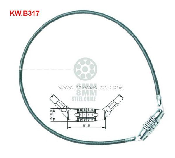 KW.B317 3 digit Combination lock