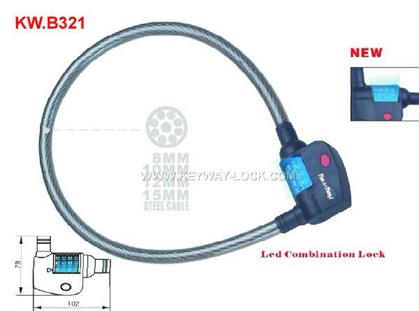 KW.B321 Led Combination lock'