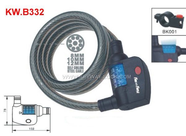 KW.B332 Led Combination lock'